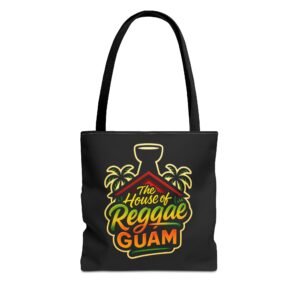 The House Of Reggae Guam Black Tote Bag